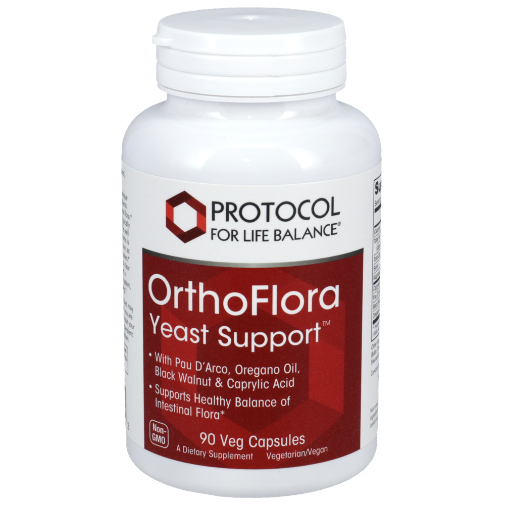 OrthoFlora Yeast Support, 90 Capsules , Brand_Protocol for Life Balance capsules Form_Capsules Requires Consultation Size_90 Capsules