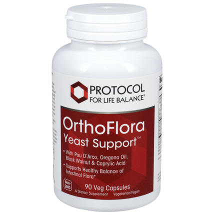 OrthoFlora Yeast Support, 90 Capsules , Brand_Protocol for Life Balance capsules Form_Capsules Requires Consultation Size_90 Capsules