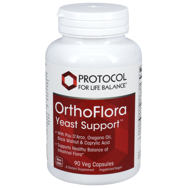 OrthoFlora Yeast Support, 90 Capsules , Brand_Protocol for Life Balance capsules Form_Capsules Requires Consultation Size_90 Capsules