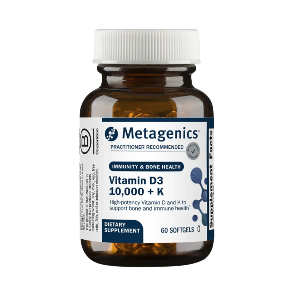 D3 10000 + K, 60 Softgels , Brand_Metagenics Form_Softgels Size_60 Softgels softgels