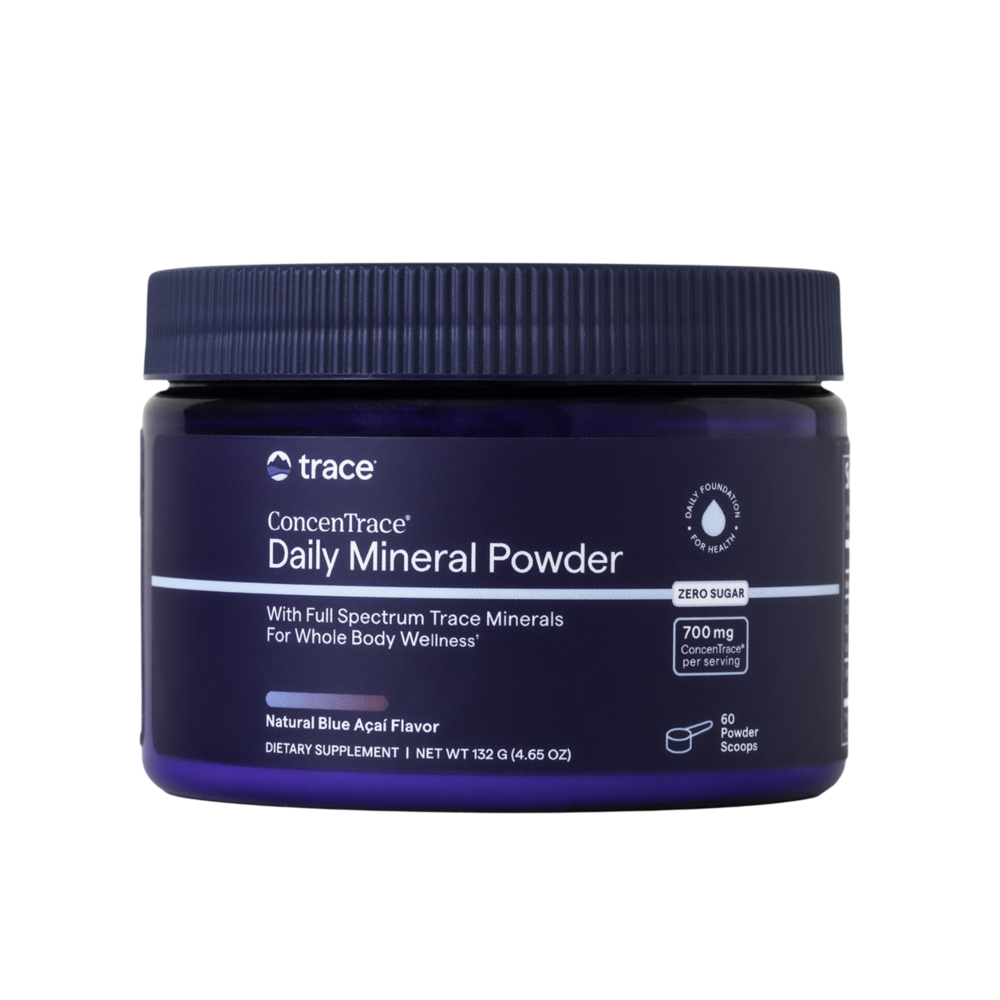 ConcenTrace Daily Mineral Powder - Blue Acai, 132 g Powder