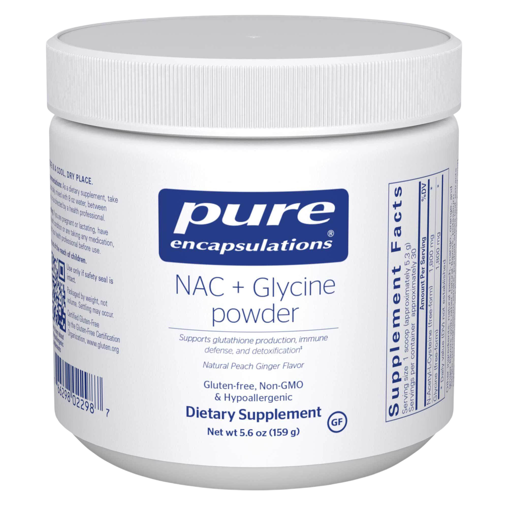 NAC + Glycine Powder, 5.6 Oz (159g) Powder , powder