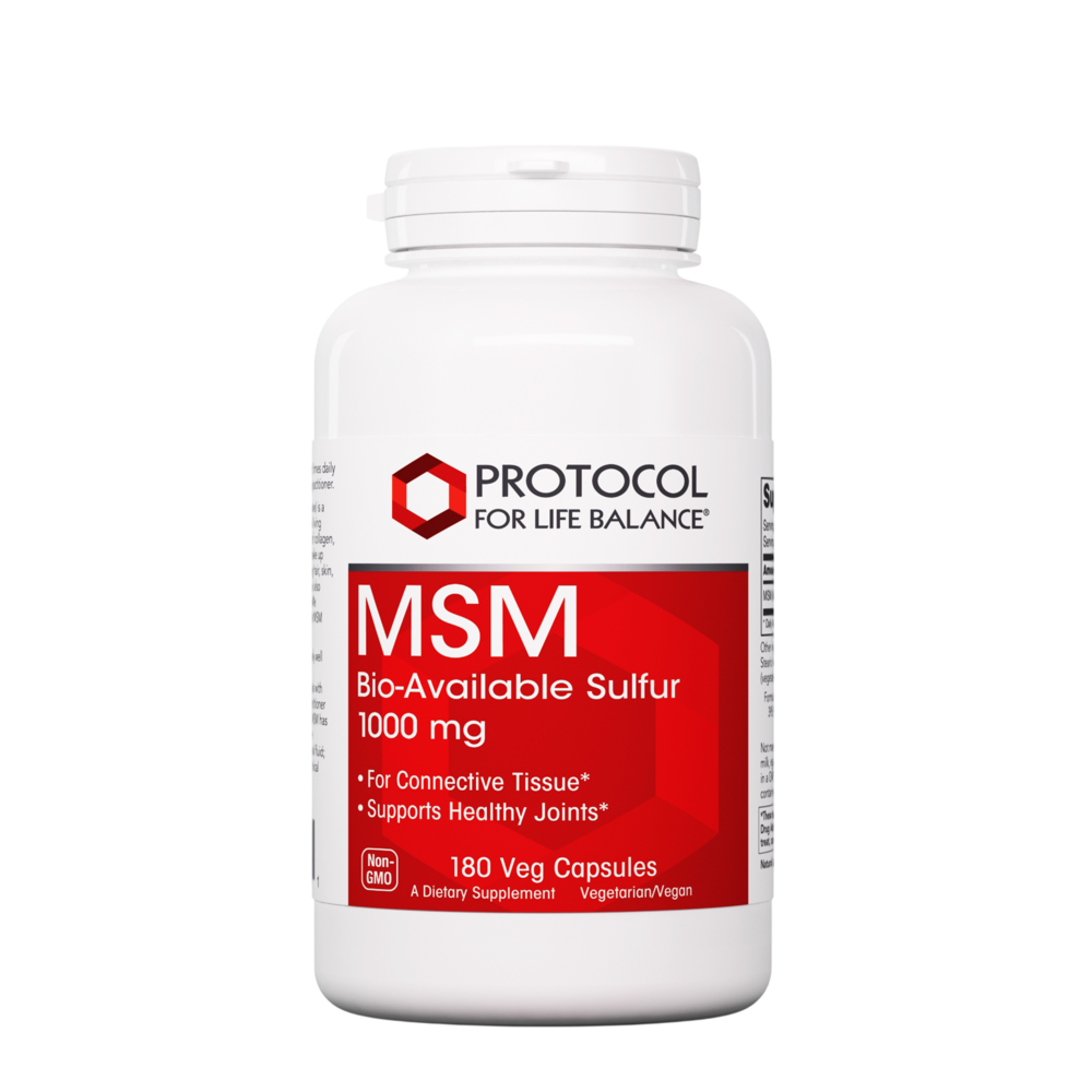 MSM Bio-Available Sulfur, 180 Capsules , Brand_Protocol for Life Balance capsules Form_Capsules Requires Consultation Size_180 Capsules