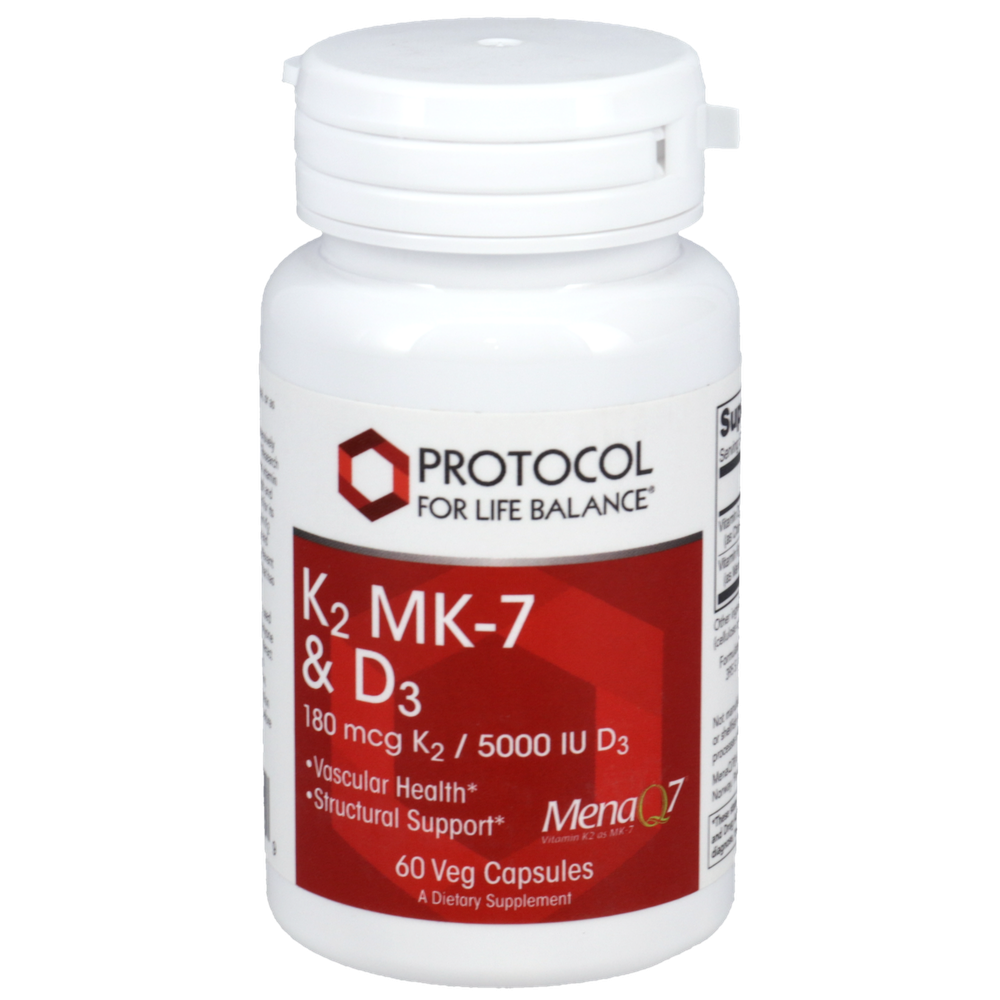 K2 MK-7 & D3, 60 vegcaps , Brand_Protocol for Life Balance caps capsules Form_Capsules Requires Consultation Size_60 Capsules