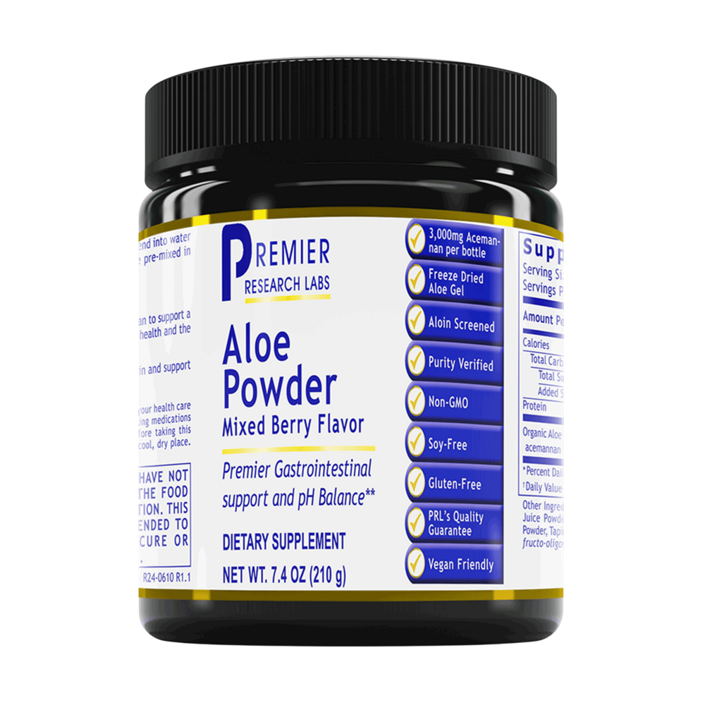 Premier Aloe Powder, Mixed Berry Flavor, 210 Grams , Brand_Premier Research Labs Form_Powder powder Requires Consultation Size_210 Grams