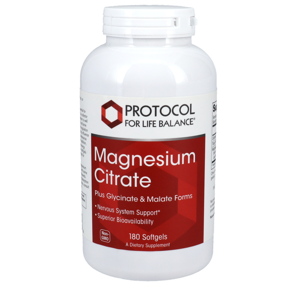 Magnesium Citrate Softgels, 180 Softgels , Brand_Protocol for Life Balance Form_Softgels Requires Consultation Size_180 Softgels softgels