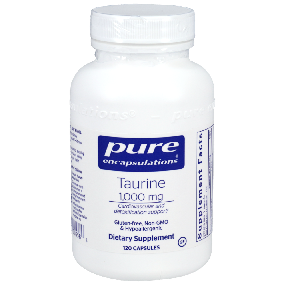 Taurine 1000mg, 120 Capsules , Brand_Pure Encapsulations Form_Capsules Requires Consultation Size_120 Capsules