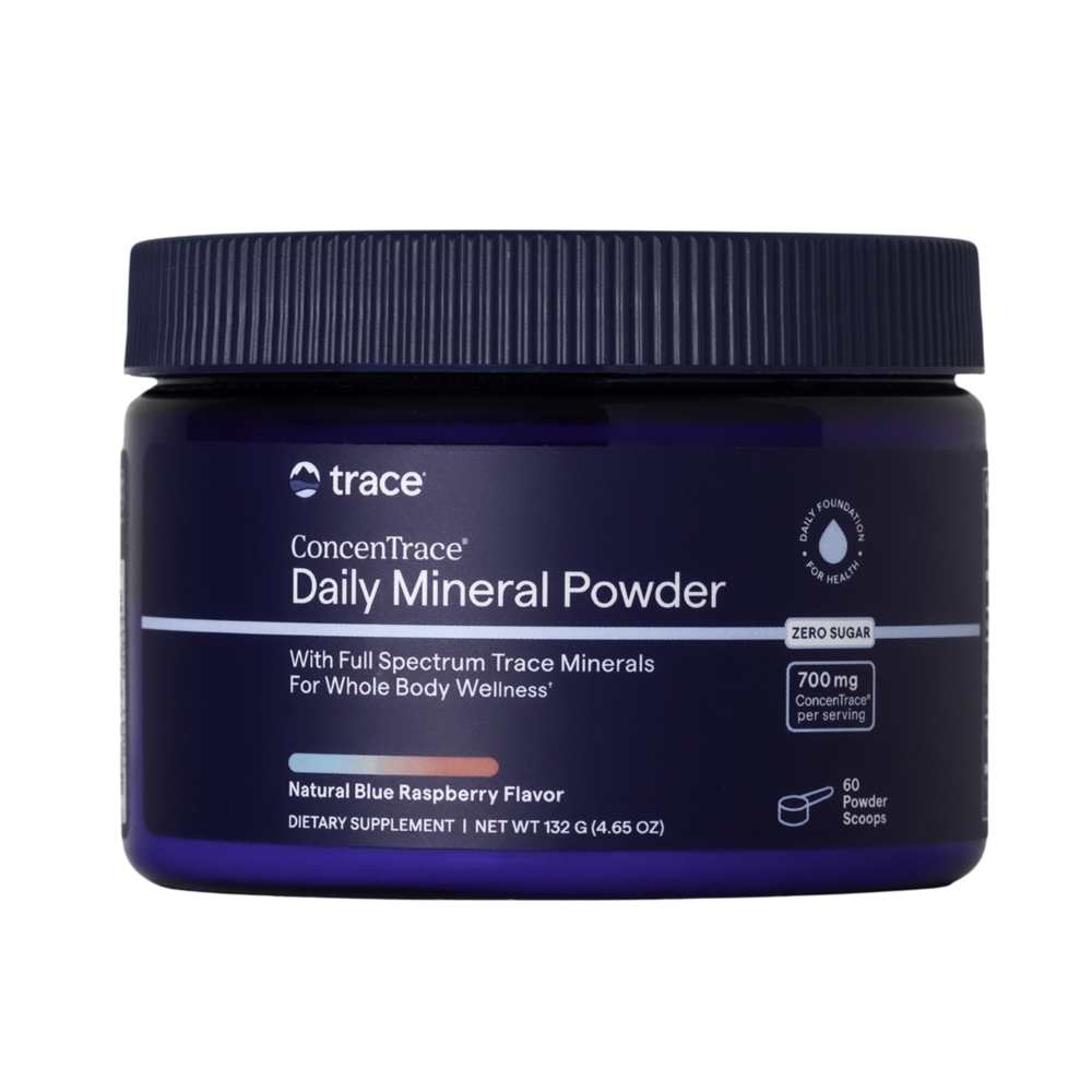 ConcenTrace Daily Mineral Powder - Blue Raspberry, 132 g Powder