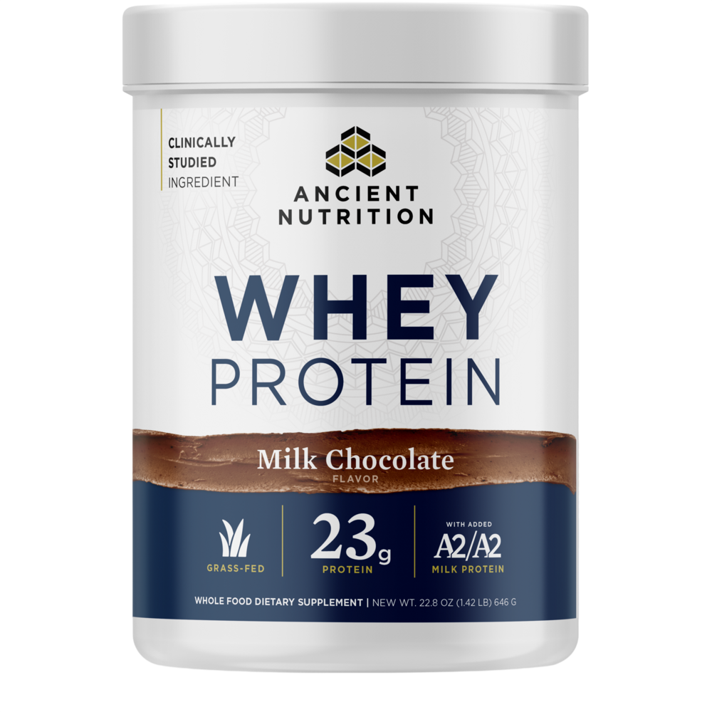 Ancient Nutrition Whey Protein Powder - Milk Chocolate - front