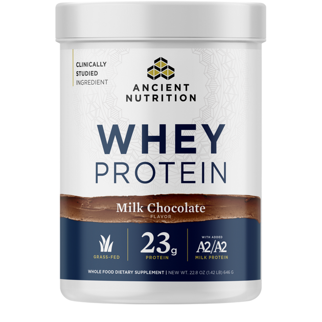Ancient Nutrition Whey Protein Powder - Milk Chocolate - front