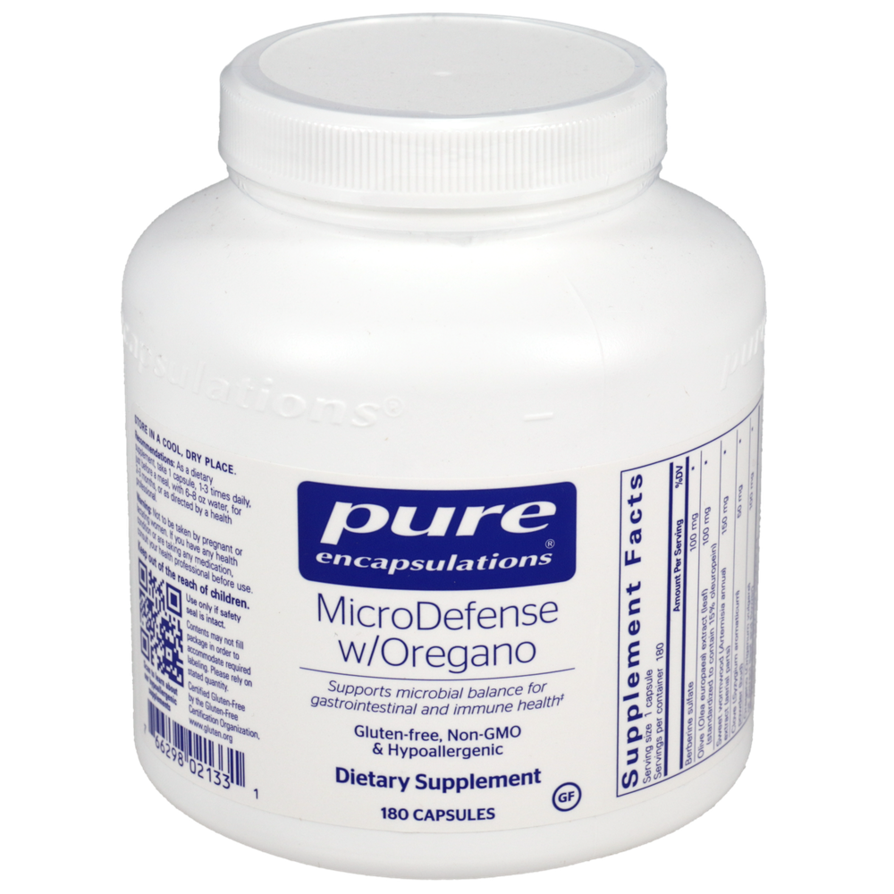 MicroDefense with Oregano, 180 Capsules , Brand_Pure Encapsulations caps Emersons Form_Capsules Requires Consultation Size_180 Capsules