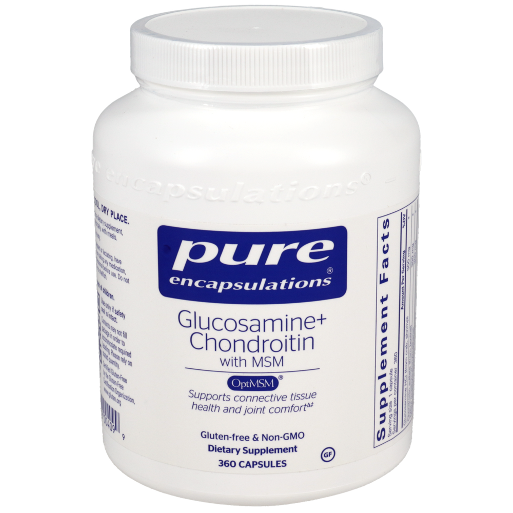 Glucosamine Chondroitin with MSM, 360 Capsules , Brand_Pure Encapsulations caps Emersons Form_Capsules Requires Consultation Size_360 Capsules