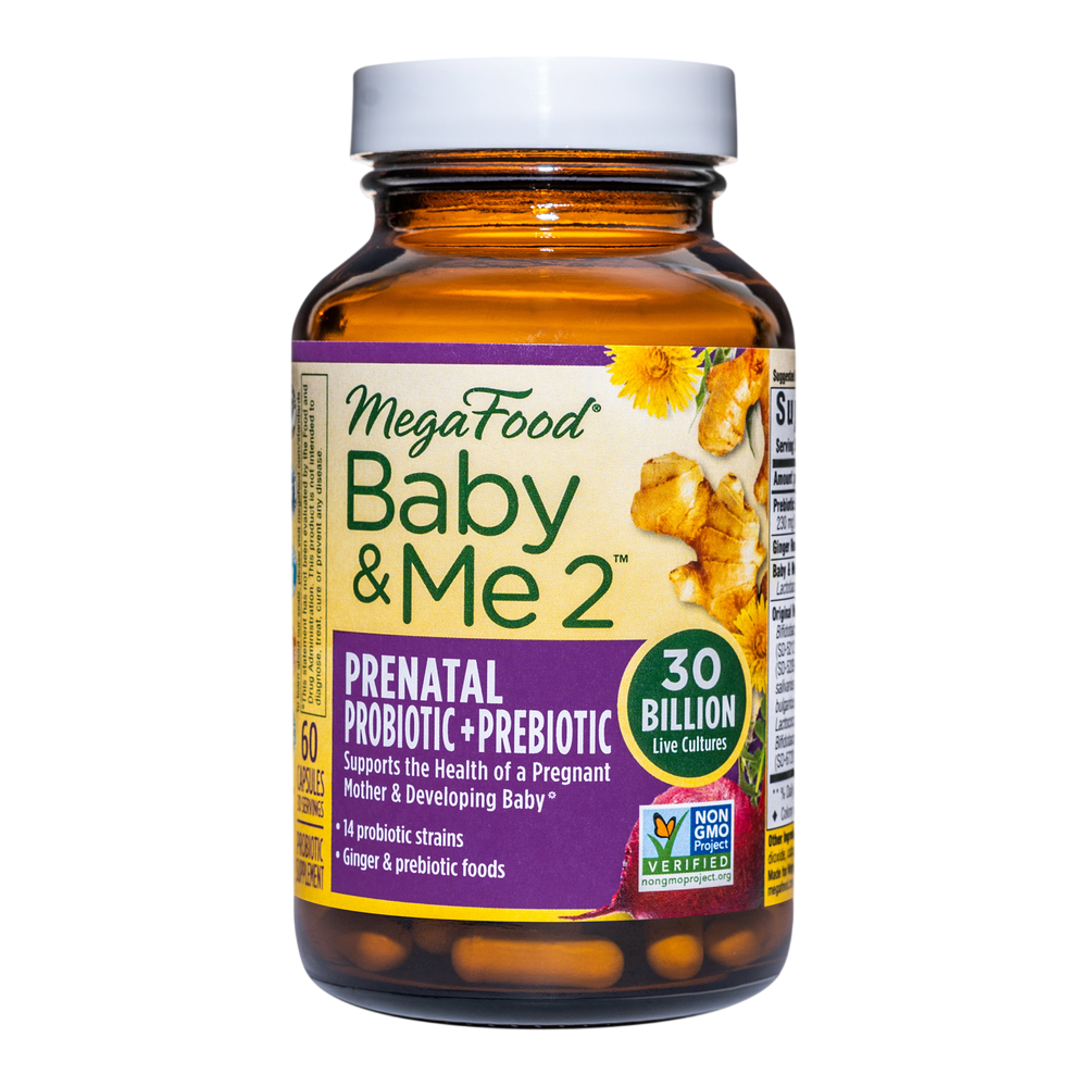 Baby & Me 2™ Prenatal Probiotic + Prebiotic, 60 Capsules