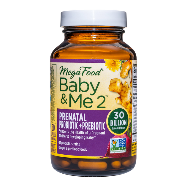 Baby & Me 2™ Prenatal Probiotic + Prebiotic, 60 Capsules , Form_Capsules