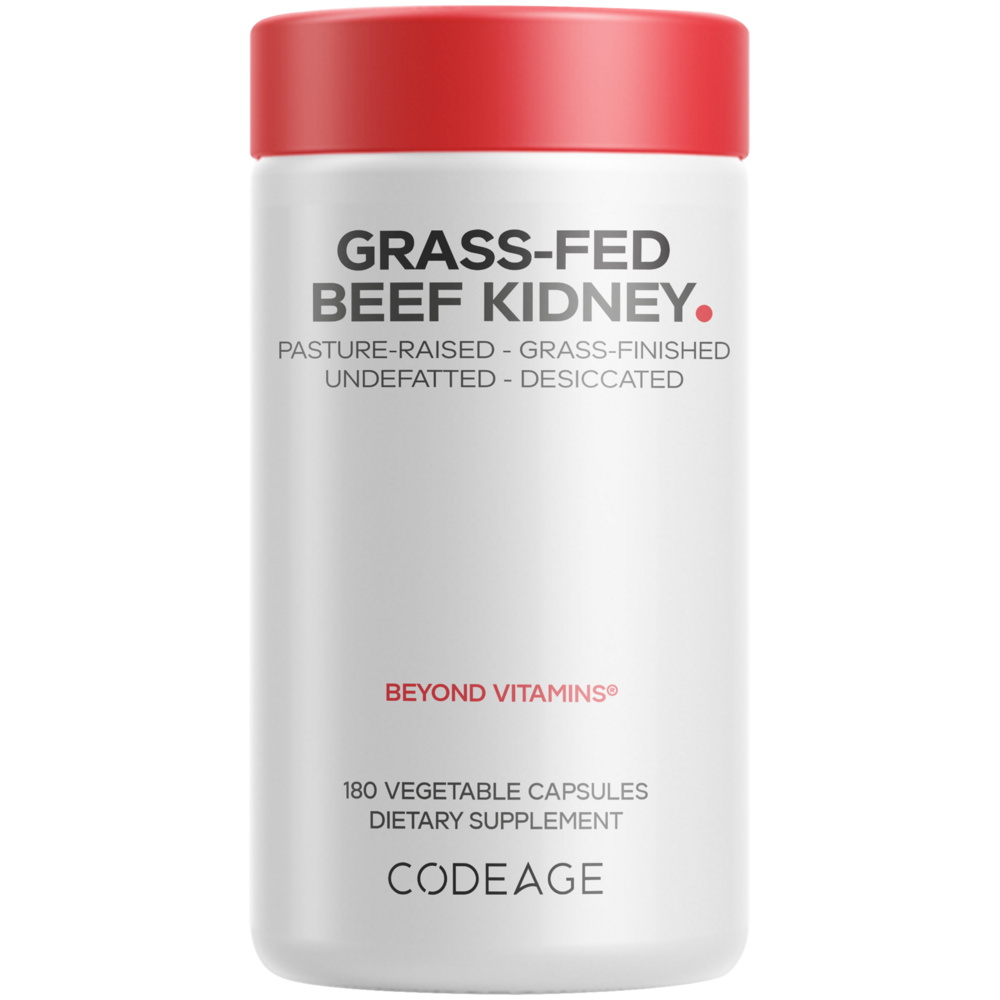 Grass-Fed Beef Kidney, 180 Capsules