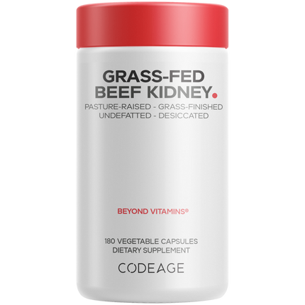 Grass-Fed Beef Kidney, 180 Capsules