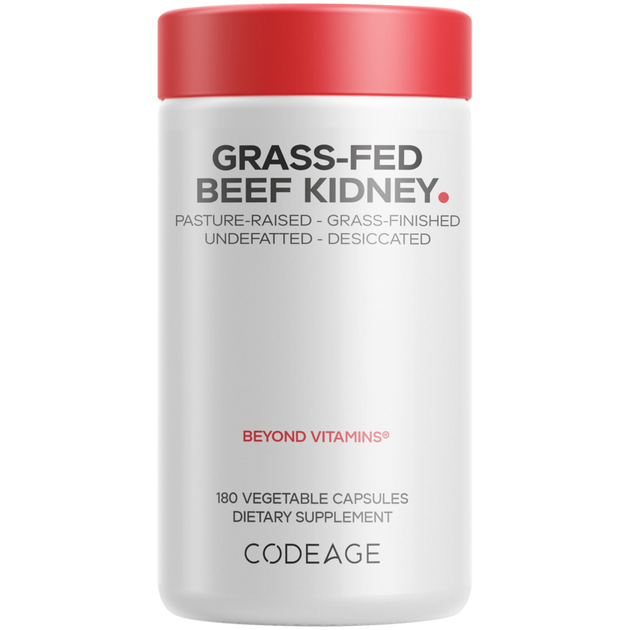 Grass-Fed Beef Kidney, 180 Capsules