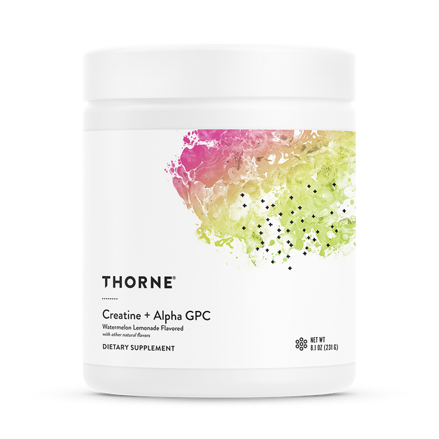 Creatine + Alpha GPC (Watermelon Lemonade Flavored), 231 g Powder , Brand_Thorne Research Form_Powder Size_231 g