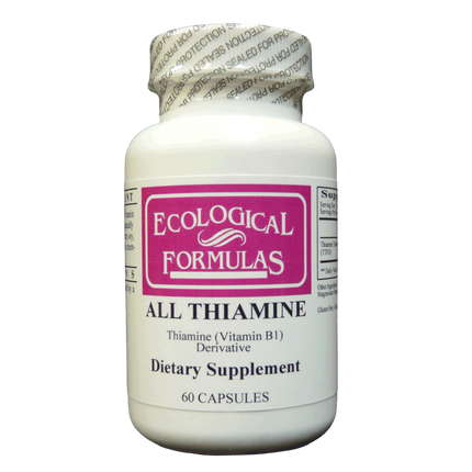 All Thiamine (fat soluble B1 - TTFD, 50mg capsule), 60 Capsules