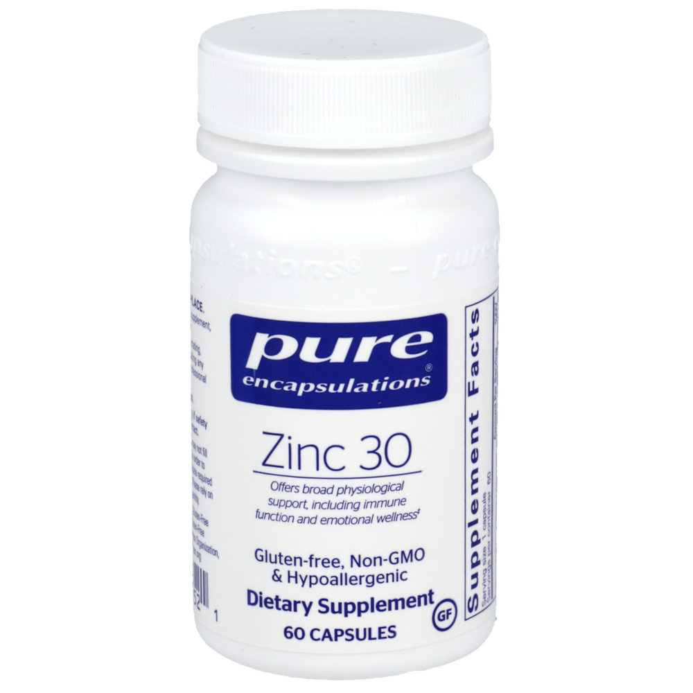 Zinc 30, 60 Capsules , Brand_Pure Encapsulations Form_Capsules Requires Consultation Size_60 Capsules