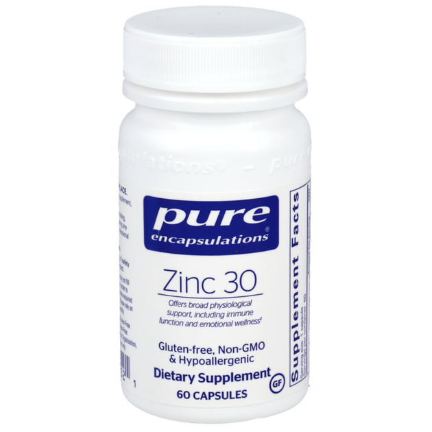 Zinc 30, 60 Capsules , Brand_Pure Encapsulations Form_Capsules Requires Consultation Size_60 Capsules