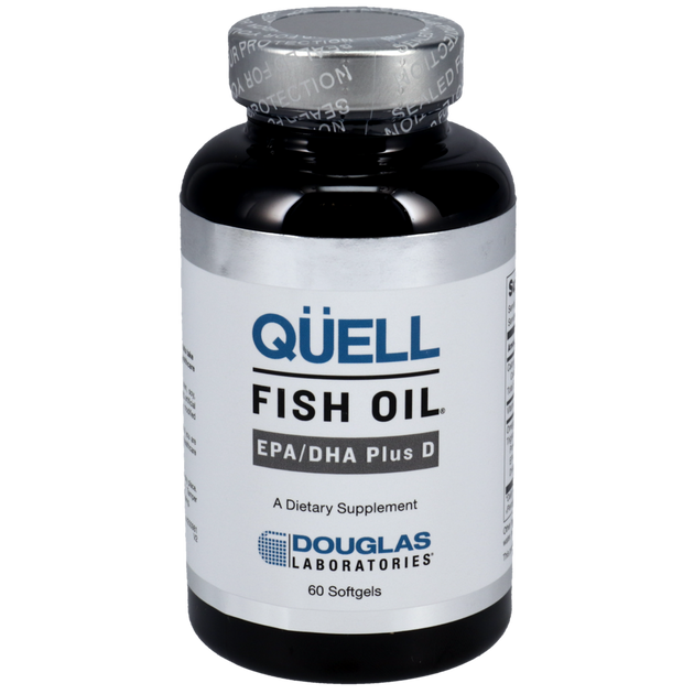 Quell Fish Oil EPA/DHA plus Vitamin D, 60 Softgels