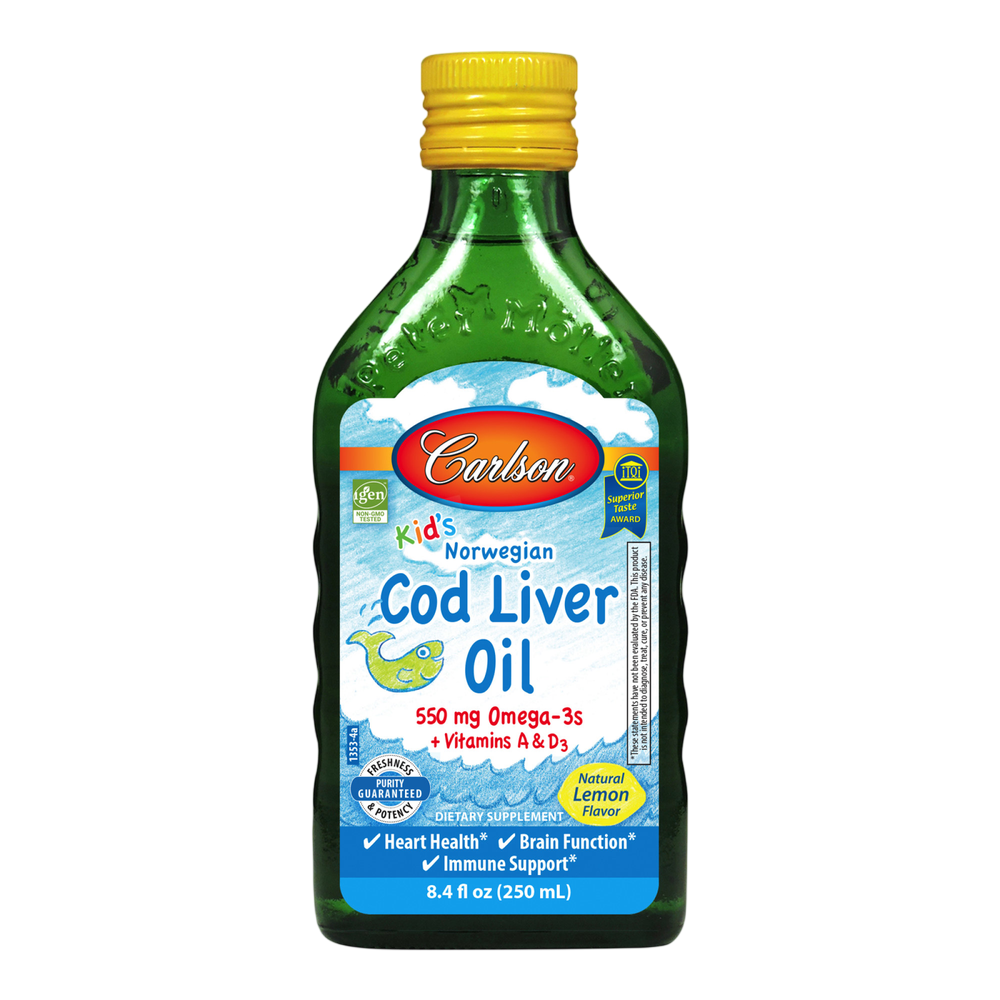 Kids Cod Liver Oil Lemon, 250 mL Liquid