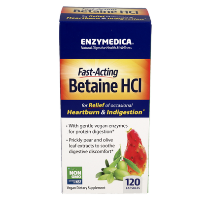 Betaine HCl, 120 Capsules