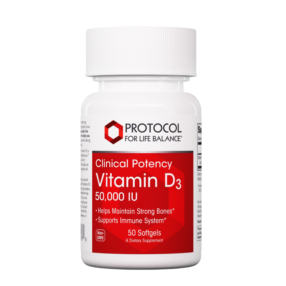 Vitamin D3 50,000 IU, 50 Softgels , Brand_Protocol for Life Balance Form_Softgels Requires Consultation Size_50 Softgels softgels