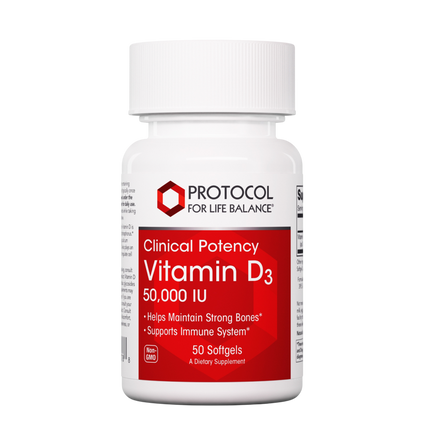 Vitamin D3 50,000 IU, 50 Softgels , Brand_Protocol for Life Balance Form_Softgels Requires Consultation Size_50 Softgels softgels