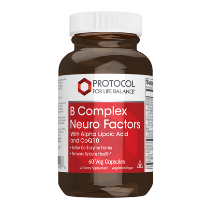 B Complex Neuro Factors, 60 Capsules , Brand_Protocol for Life Balance capsules Form_Capsules Requires Consultation Size_60 Capsules