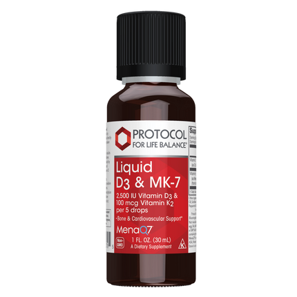 Liquid Vitamin D3 & MK-7, 30 Milliliters , Brand_Protocol for Life Balance Form_Liquid liquid Requires Consultation Size_30 Milliliters