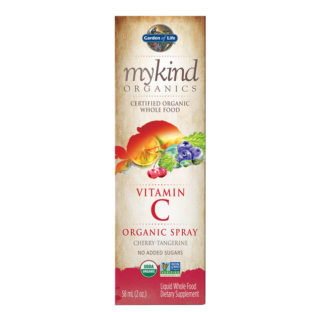 MyKind Organics Amla Vitamin C - Cherry Tangerine Spray, 58 mL