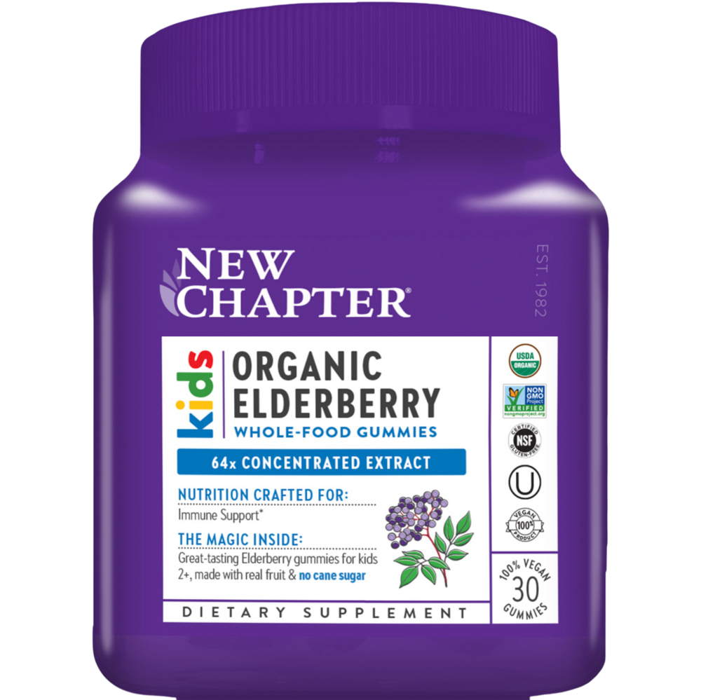 Kids Organic Elderberry Gummies, 30 gummies