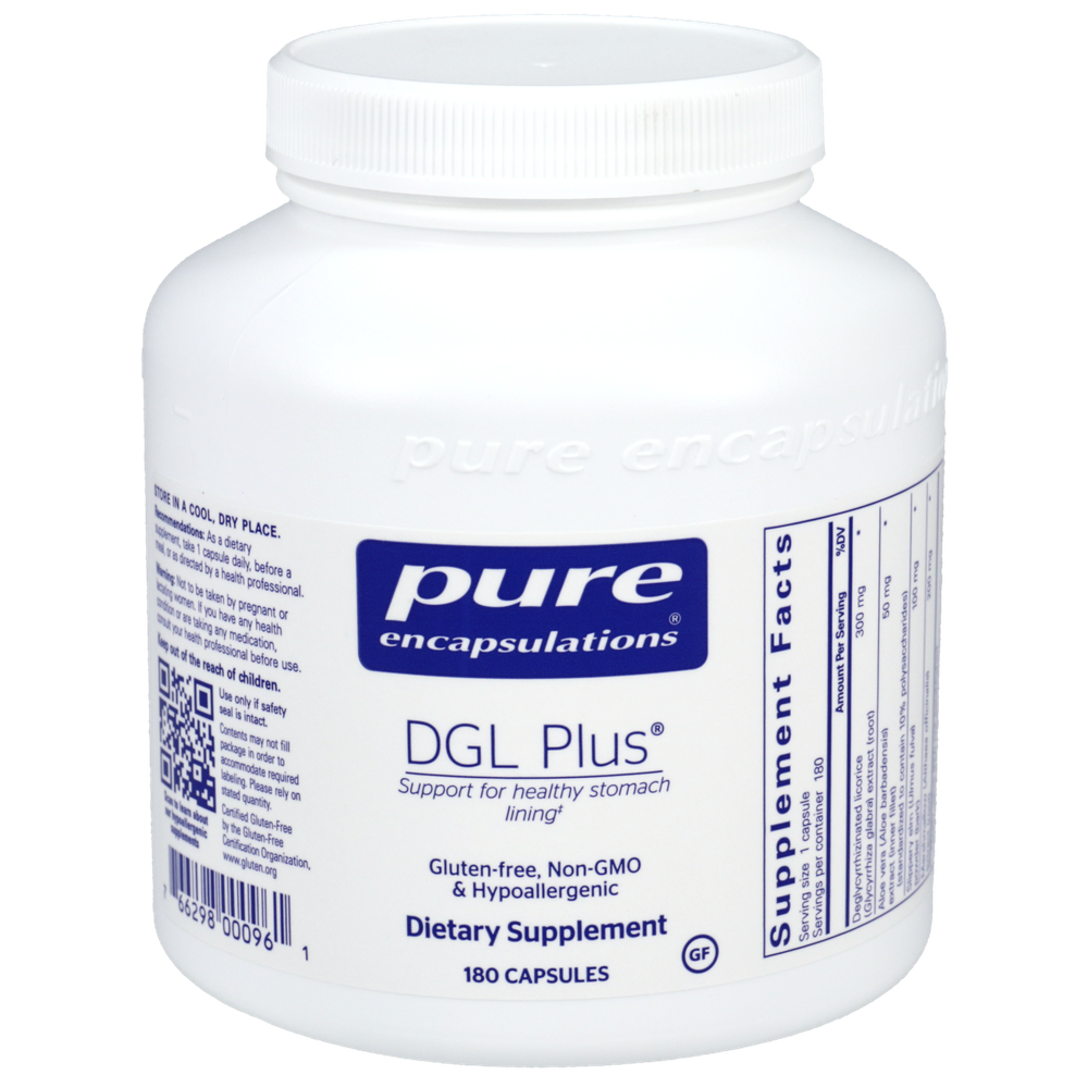 DGL Plus, 180 Capsules , Brand_Pure Encapsulations Form_Capsules Requires Consultation Size_180 Capsules