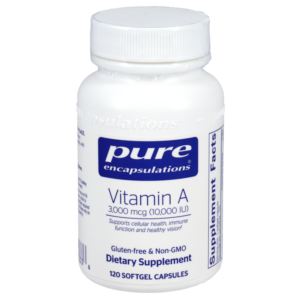 Vitamin A 3,000mcg (10,000IU), 120 Softgel Capsules , Brand_Pure Encapsulations Form_Softgels Requires Consultation Size_120 Softgel Capsules