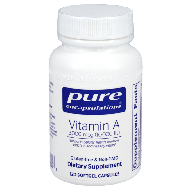 Vitamin A 3,000mcg (10,000IU), 120 Softgel Capsules , Brand_Pure Encapsulations Form_Softgels Requires Consultation Size_120 Softgel Capsules