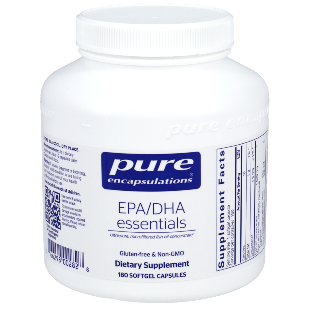 EPA/DHA essentials, 180 Softgel Capsules , Brand_Pure Encapsulations Form_Softgel Capsules Not Emersons Size_180 Softgels softgels