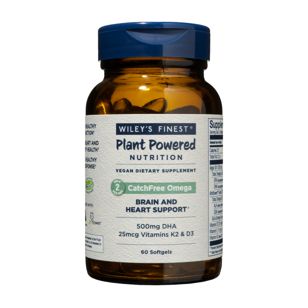 CatchFree Omega, Plant Powered, 60 Softgels , Brand_Wiley's Fish Oil Form_Softgels Size_60 Softgels
