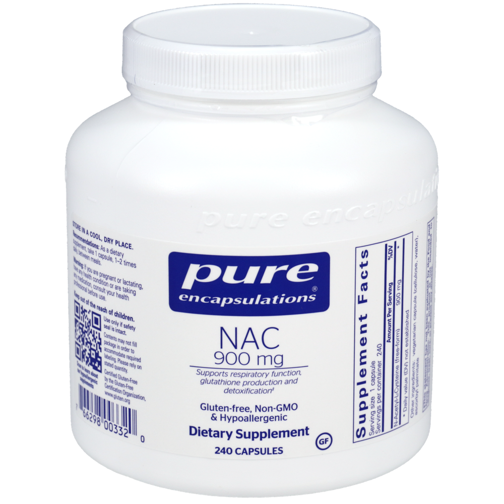 NAC 900mg, 240 Capsules , Brand_Pure Encapsulations Form_Capsules Requires Consultation Size_240 Capsules