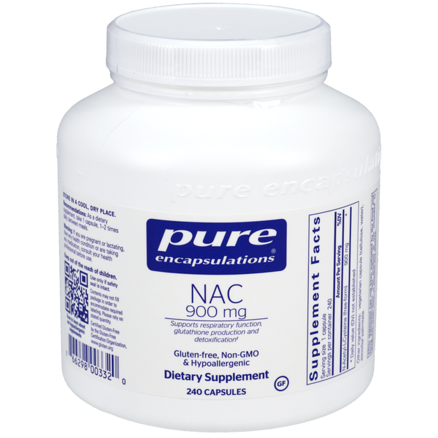NAC 900mg, 240 Capsules , Brand_Pure Encapsulations Form_Capsules Requires Consultation Size_240 Capsules