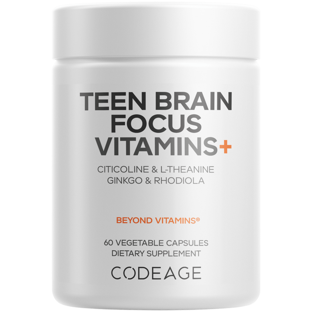 Teen Brain Focus Vitamins+, 60 Capsules