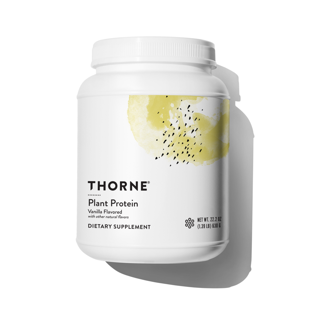 Plant Protein Vanilla Flavored, 630 g Powder , Brand_Thorne Research Form_Powder Size_630 g
