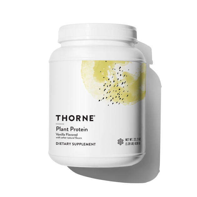 Plant Protein Vanilla Flavored, 630 g Powder , Brand_Thorne Research Form_Powder Size_630 g