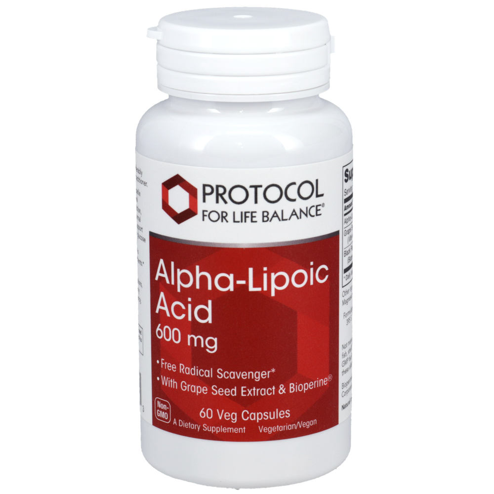 Alpha Lipoic Acid 600mg, 60 Capsules , Brand_Protocol for Life Balance capsules Form_Capsules Requires Consultation Size_60 Capsules