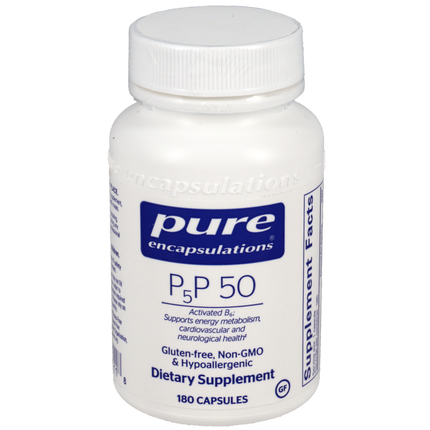 P5P 50, 180 Capsules , Brand_Pure Encapsulations Form_Capsules Requires Consultation Size_180 Capsules
