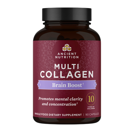 Ancient Nutrition Multi Collagen - Brain Boost Capsules - front