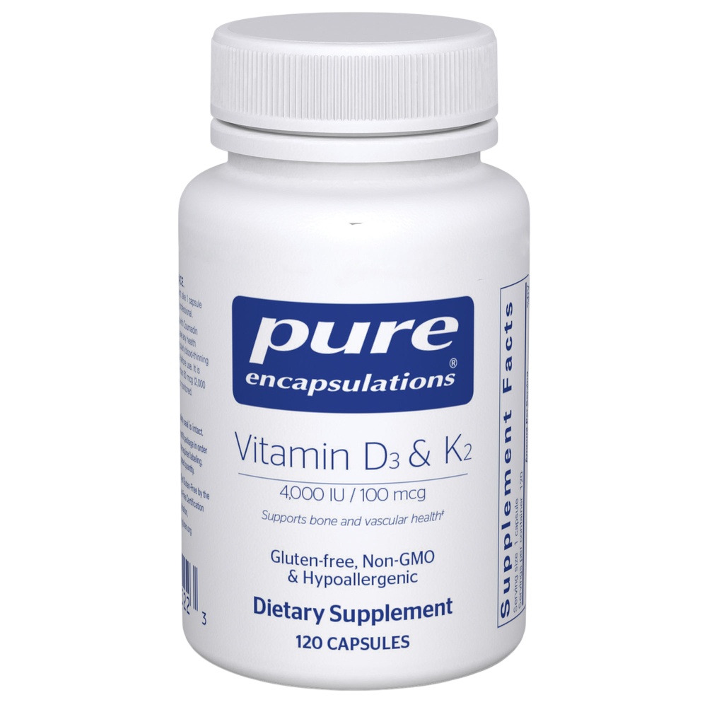 Vitamin D3 & K2, 120 Capsules , Brand_Pure Encapsulations Form_Capsules Requires Consultation Size_120 Capsules