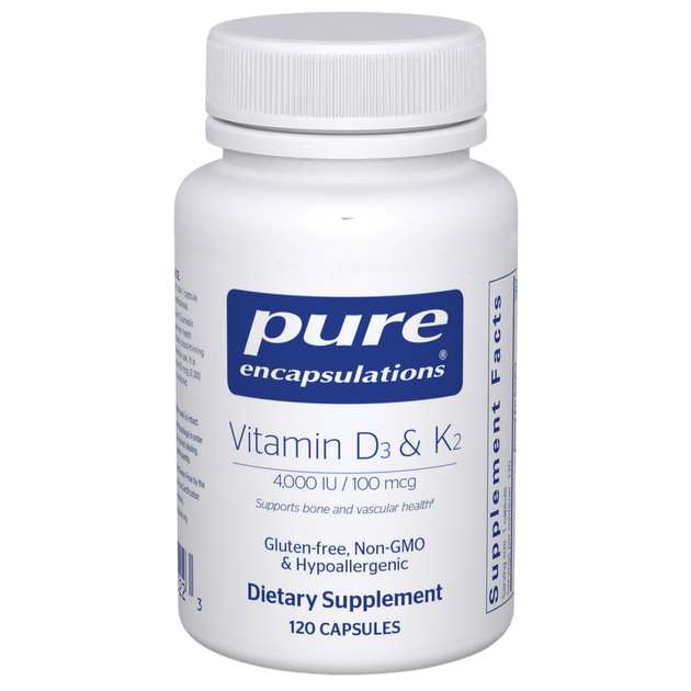 Vitamin D3 & K2, 120 Capsules , Brand_Pure Encapsulations Form_Capsules Requires Consultation Size_120 Capsules