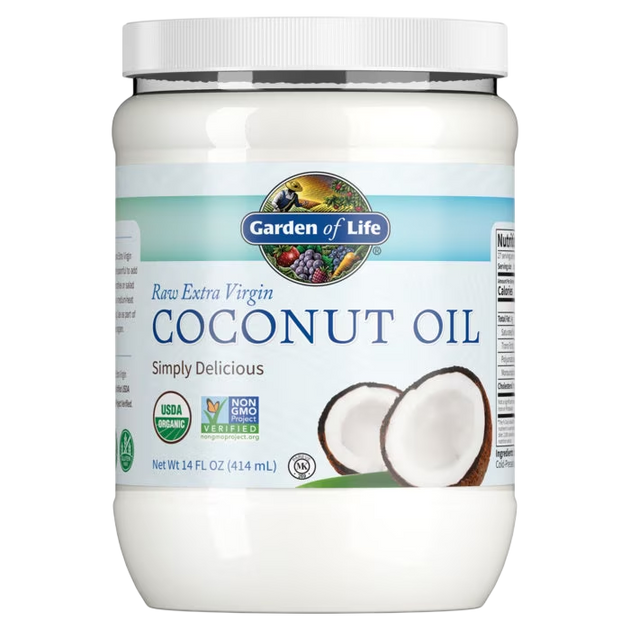 Coconut Oil Raw Extra Virgin, 414 mL